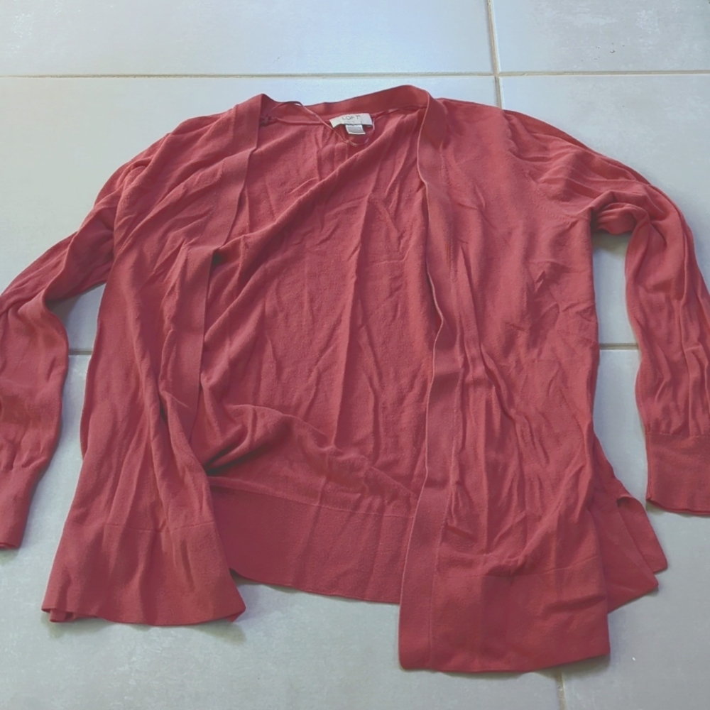 Coral cardigan